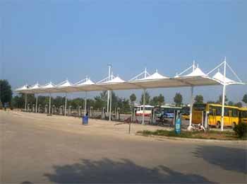 充電站膜結(jié)構罩棚實例二