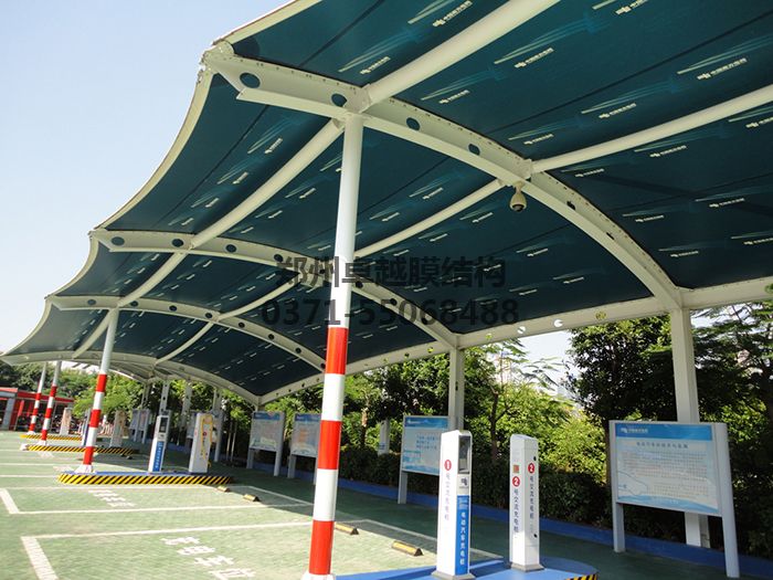 充電站膜結(jié)構罩棚實例
