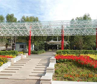 黑龍江五常市政府對面廣場景觀亭膜結(jié)構