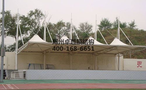 百色膜結(jié)構(gòu)看臺【百色職業(yè)學院等】設(shè)計施工案例