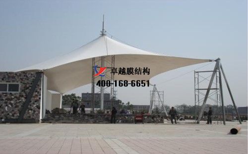 晉中膜結(jié)構(gòu)看臺/主席臺【晉中師范高等?？茖W(xué)校等】設(shè)計施工案例