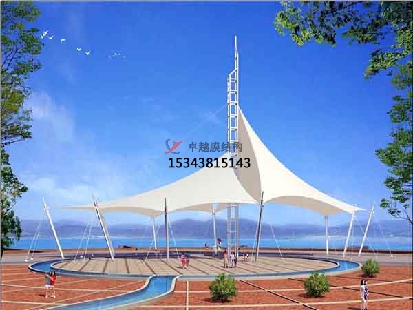 白山<font color='red'>張拉膜結(jié)構(gòu)</font>景觀(guān)小品【案例圖片】