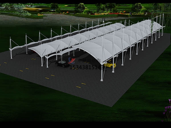 昆明市膜結(jié)構(gòu)雨棚設計施工案例