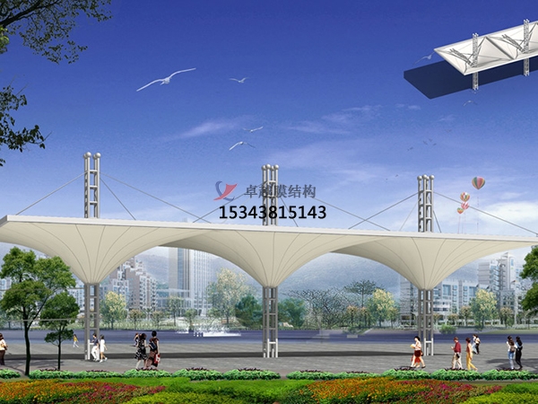 宣城市膜結(jié)構(gòu)雨棚工程設計施工案例 　　