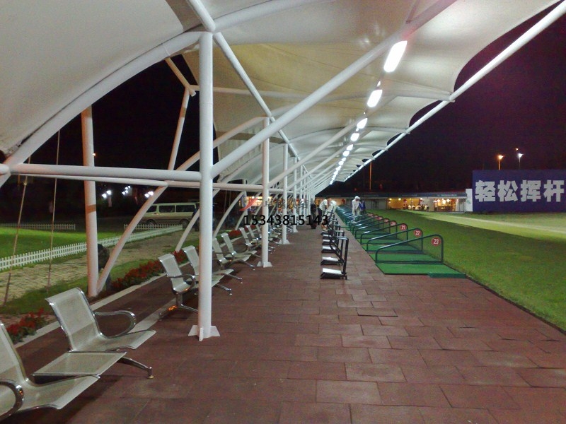 甘南膜結(jié)構(gòu)高爾夫發(fā)球臺遮陽棚