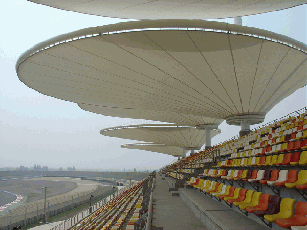 內(nèi)丘體育場看臺膜結(jié)構/舞臺罩棚【設計安裝】