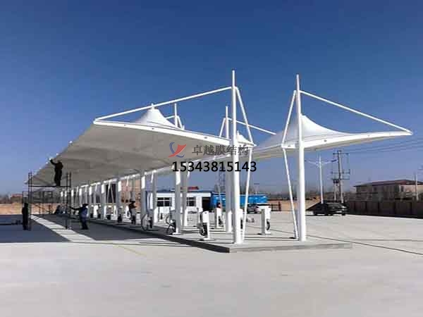 膜結(jié)構充電樁車棚工程