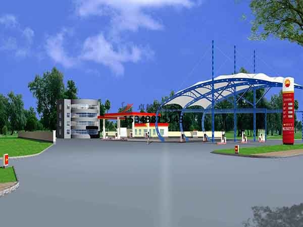 光山膜結(jié)構(gòu)加油站【生產(chǎn)設計】施工安裝