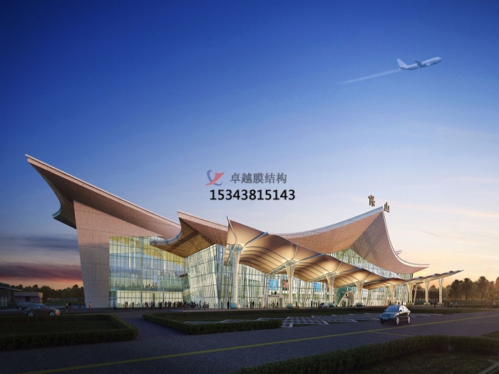 【PTFE膜結(jié)構】云南保山機場膜結(jié)構航站樓