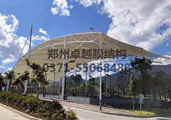 鶴壁張拉膜籃球場遮陽棚生產(chǎn)廠家設計施工【鶴壁職業(yè)技術(shù)學院張拉膜籃球場遮陽棚】等項目